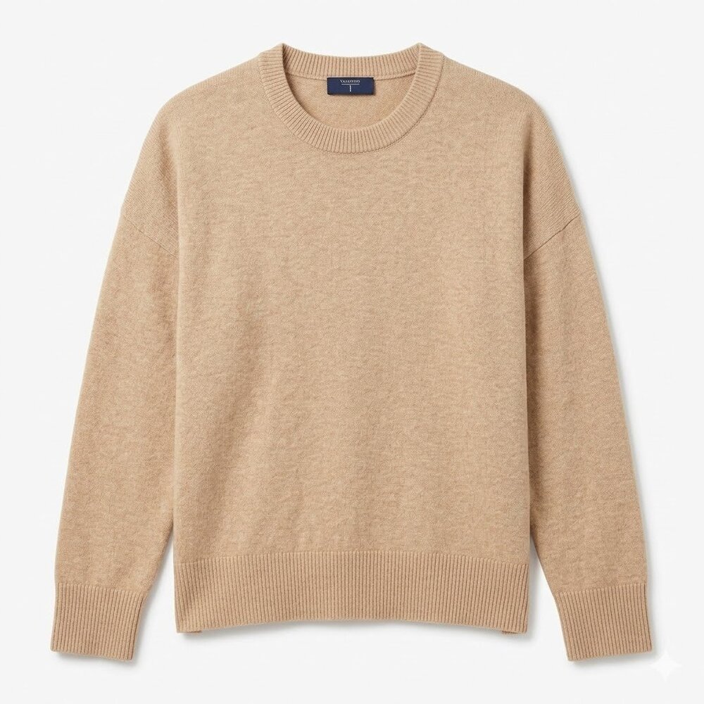 Tahari WoMen's Beige Crewneck Sweater